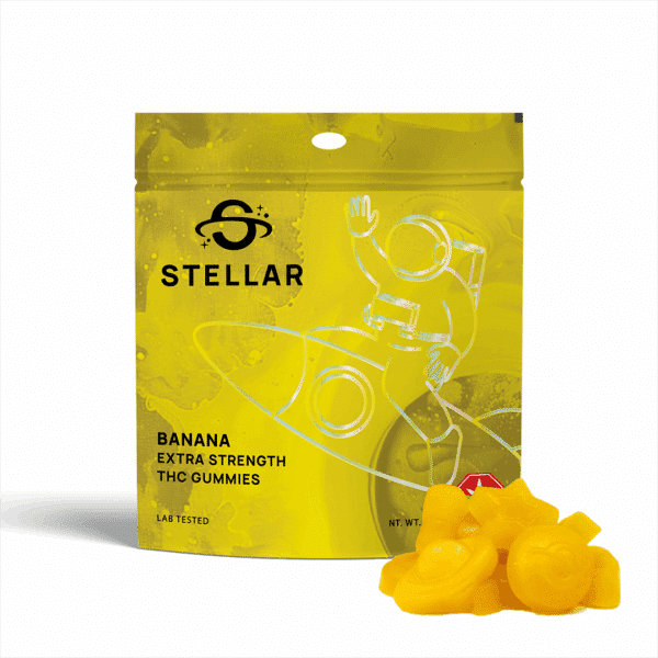 Stellar - Banana 2000mg Extra Strength THC Gummies