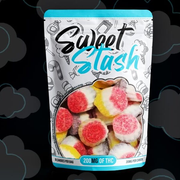 Sweet Stash – Sour Cupcakes 200mg THC Candy