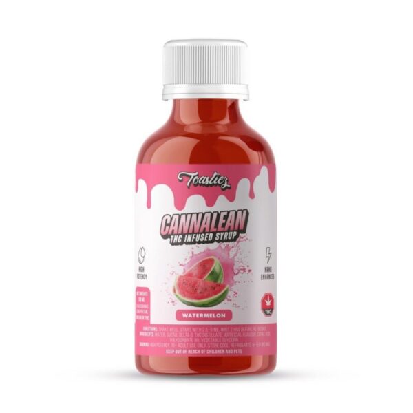 Toastiez Cannalean THC Syrup 1000mg - Watermelon