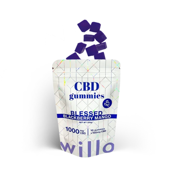 Willo 1000mg CBD - Blackberry Mango Gummies