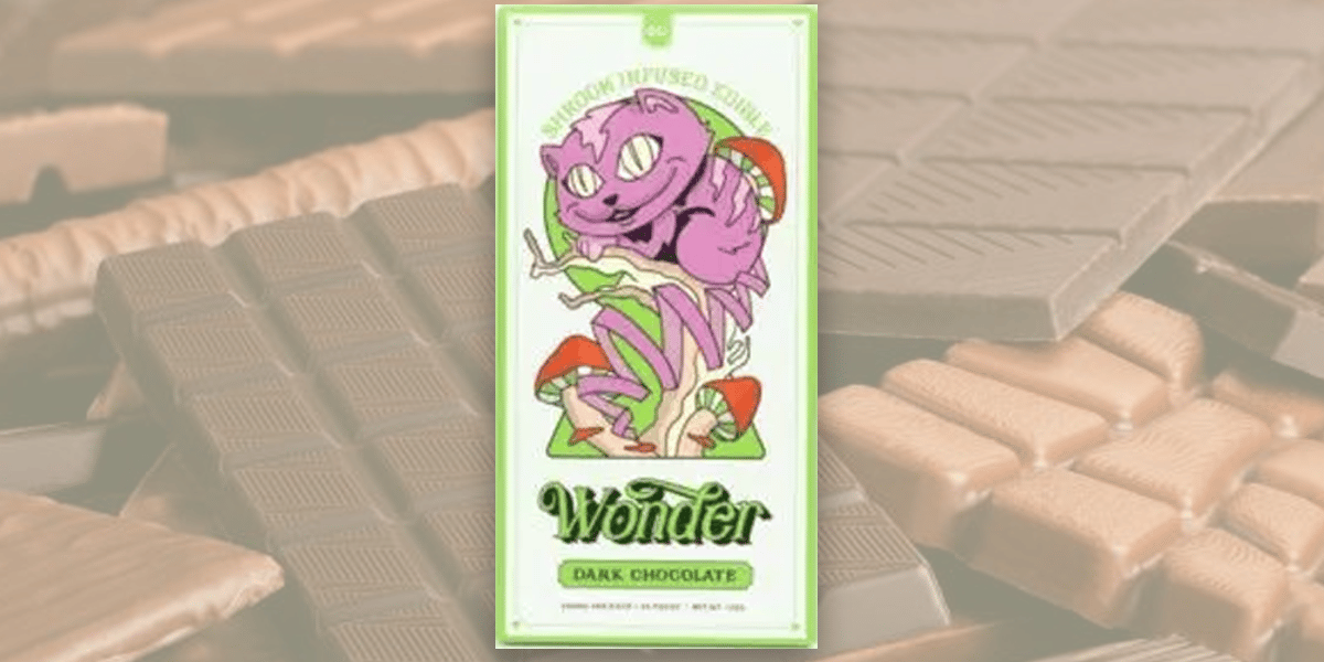 Wonder psilocybin chocolate bar - dark chocolate