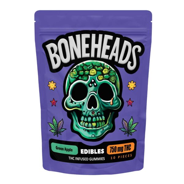 Boneheads 750mg edibles green apple