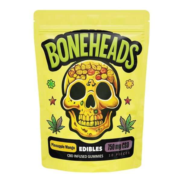 Boneheads 750mg edibles pineapple mango
